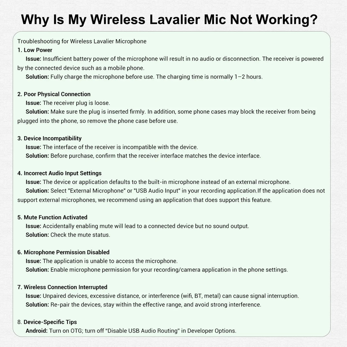 Professional Wireless Lapel Microphone for Iphone & Android, Rechargeable Portable Mic for Video Recording, Teaching, Interviews, Live Podcast Equipment, Live Broadcast Equipment, Podcasts & Mics for Vlogging #GLOBAL PICKS