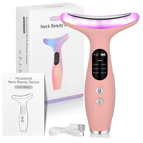 7Color Neck Face Massager Facial Massager Tool for Skin Care at