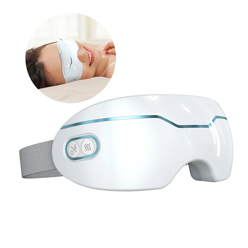 Electric Smart Eye Massager With Heated 2 Modes Steam Massage For Dry
