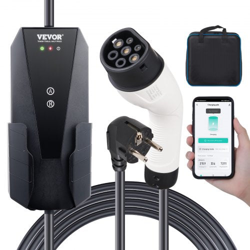 Chargeur EV portable Type 2, 16A 3,7 kW, chargeur pour voiture électrique
