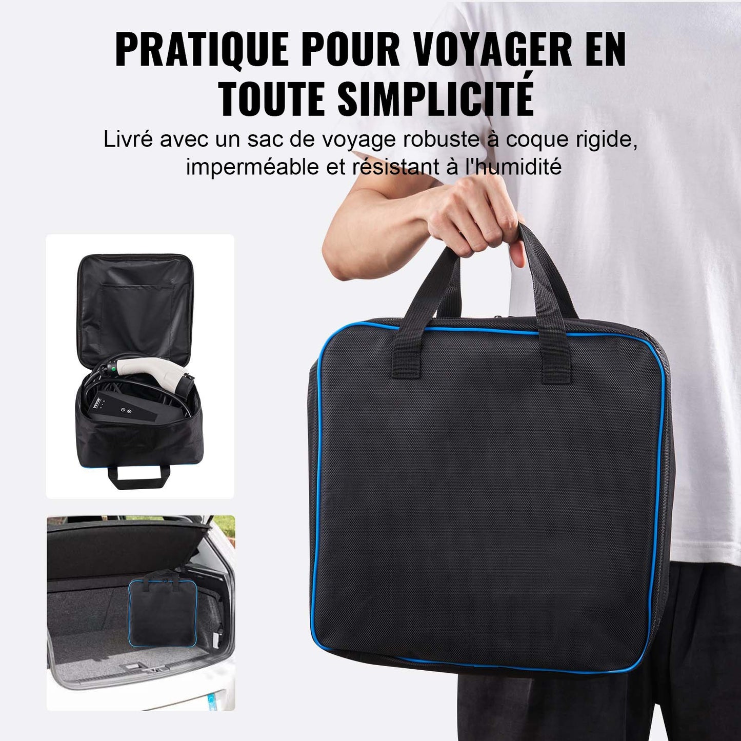 Chargeur EV portable Type 2, 16A 3,7 kW, chargeur pour voiture électrique