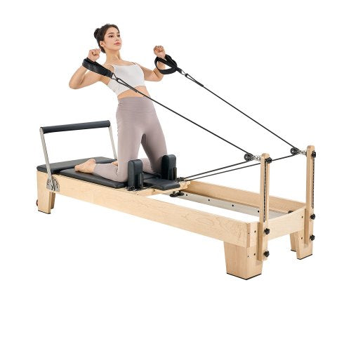 Machine de Pilates Reformer, équipement de Pilates en bois pour la maison