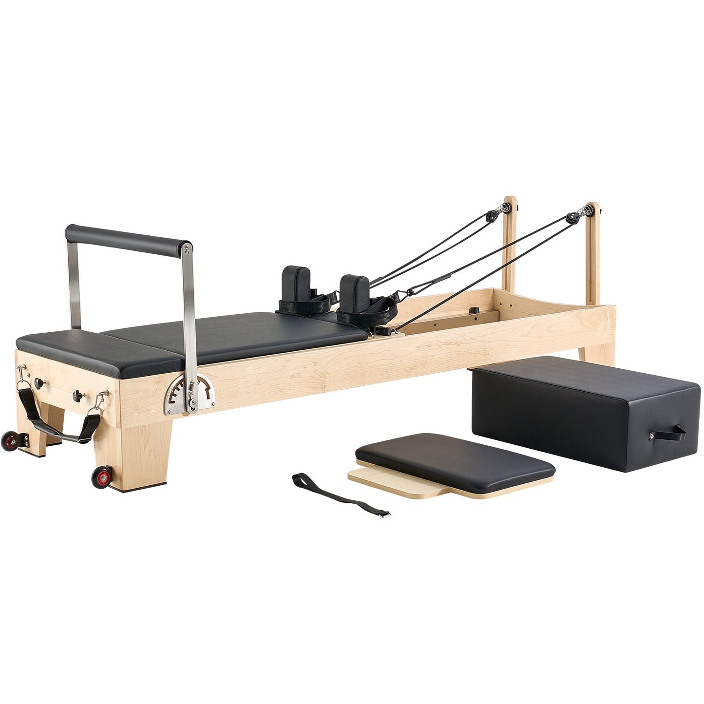 Machine de Pilates Reformer, équipement de Pilates en bois pour la maison